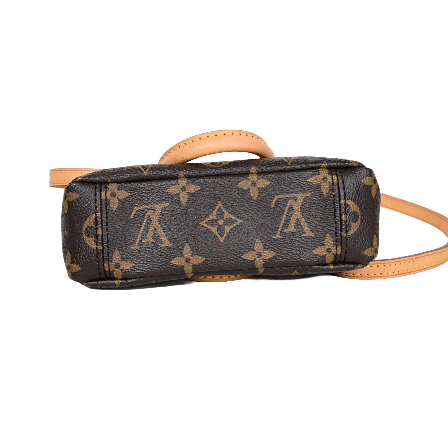 LOUIS VUITTON モノグラム ナノパラス ショルダーバッグ ななめ掛け ミニ ポシェット スリーズ レッド