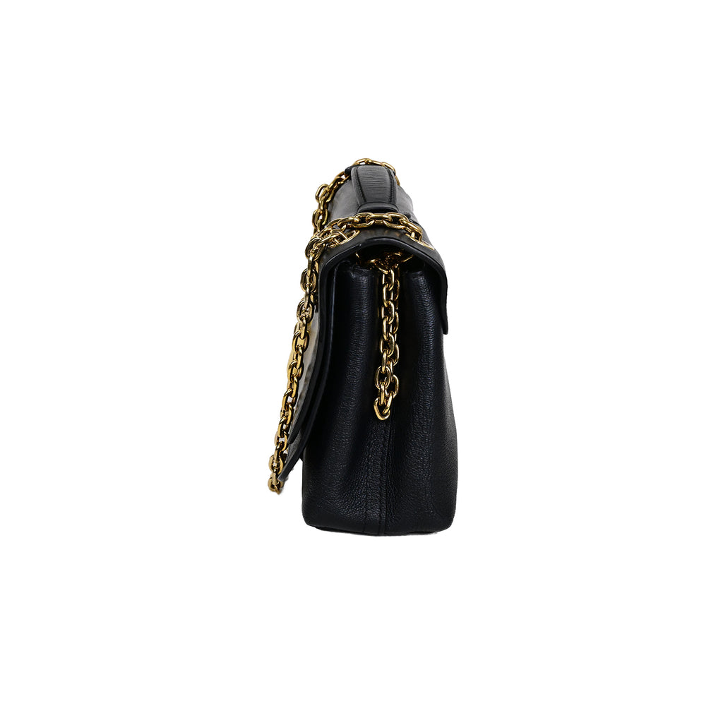 LOUIS VUITTON スムースレザー×グレインレザー:ノワールヴェリー チェーン バッグ2WAYバッグ・ショルダーバッグ