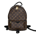 LOUIS VUITTON バックパック・リュック パームスプリングス ブラウン ブラック モノグラムキャンバス レザー
