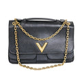 LOUIS VUITTON スムースレザー×グレインレザー:ノワールヴェリー チェーン バッグ2WAYバッグ・ショルダーバッグ