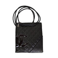 CHANEL シャネル カンボンライン ショルダー ブラック SV金具 カーフ ショルダーバッグ