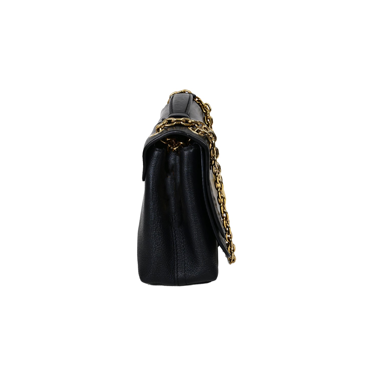 LOUIS VUITTON スムースレザー×グレインレザー:ノワールヴェリー チェーン バッグ2WAYバッグ・ショルダーバッグ