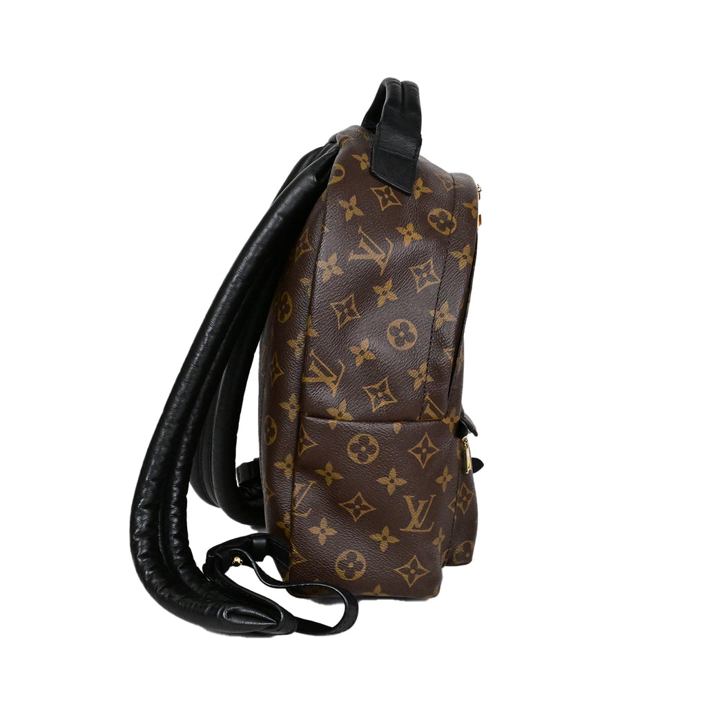 LOUIS VUITTON バックパック・リュック パームスプリングス ブラウン ブラック モノグラムキャンバス レザー