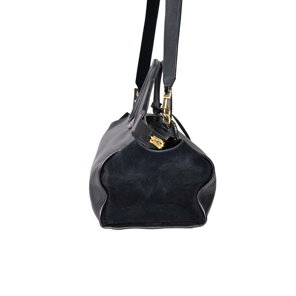 サンローラン ダウンタウンカバス YSL ベイビー ブラック グレインカー 2WAYショルダー 21308 トートバッグ