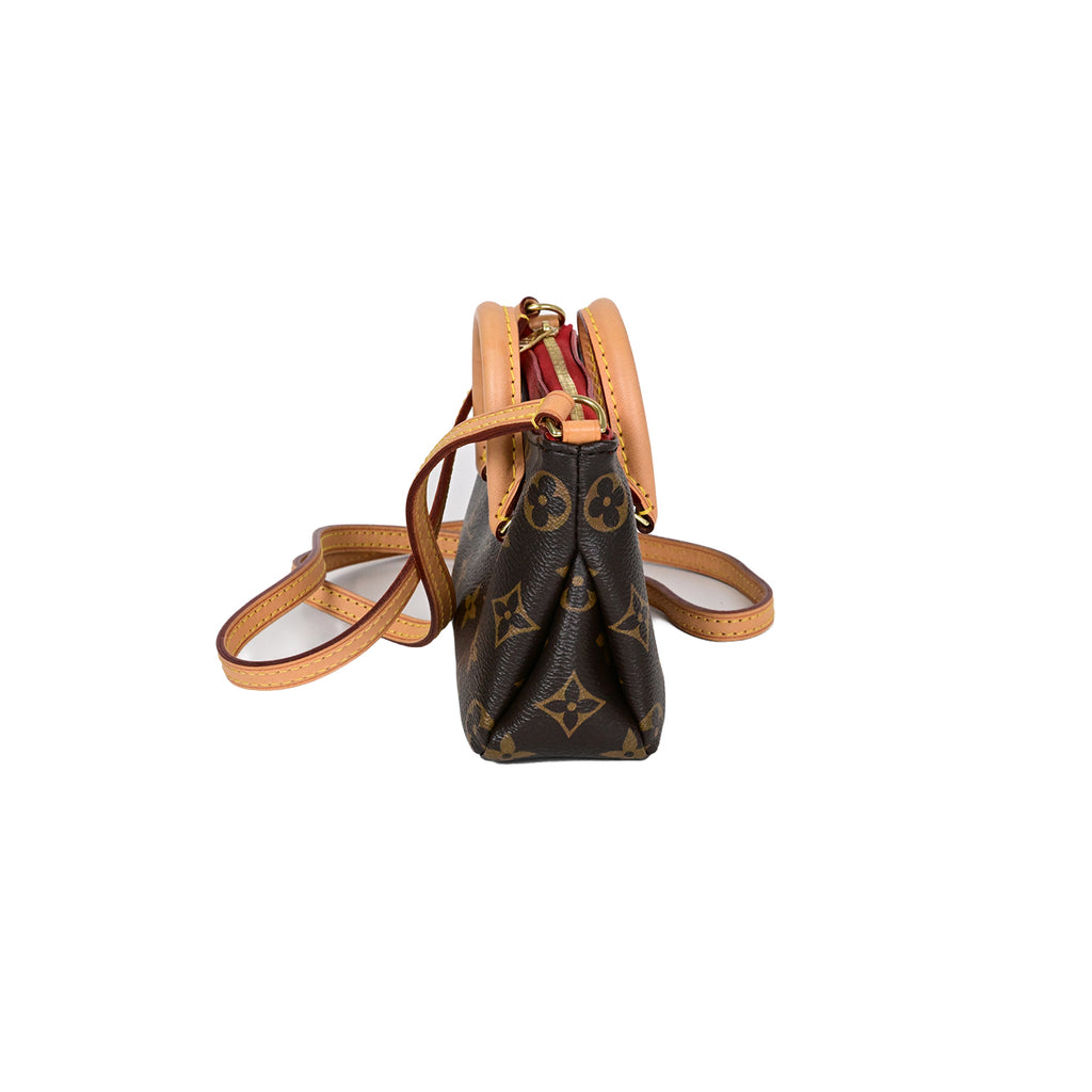 LOUIS VUITTON モノグラム ナノパラス ショルダーバッグ ななめ掛け ミニ ポシェット スリーズ レッド