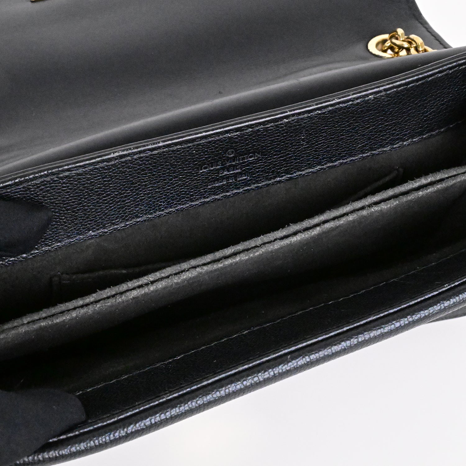 LOUIS VUITTON スムースレザー×グレインレザー:ノワールヴェリー チェーン バッグ2WAYバッグ・ショルダーバッグ