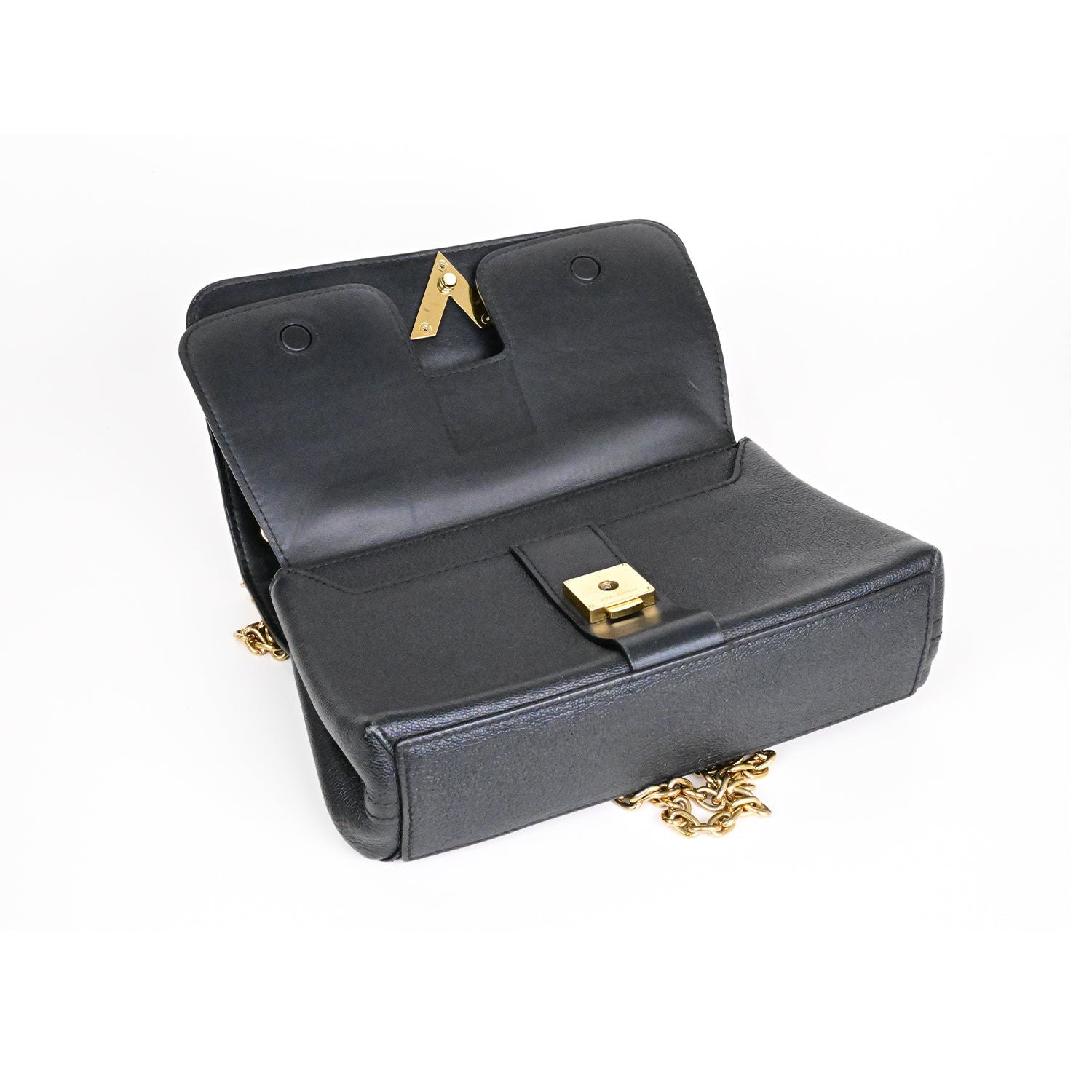 LOUIS VUITTON スムースレザー×グレインレザー:ノワールヴェリー チェーン バッグ2WAYバッグ・ショルダーバッグ