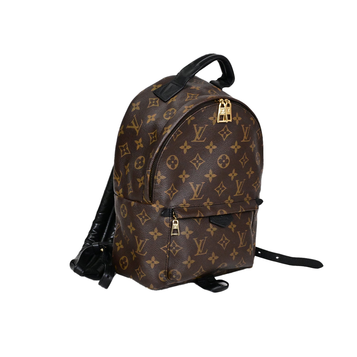 LOUIS VUITTON バックパック・リュック パームスプリングス ブラウン ブラック モノグラムキャンバス レザー
