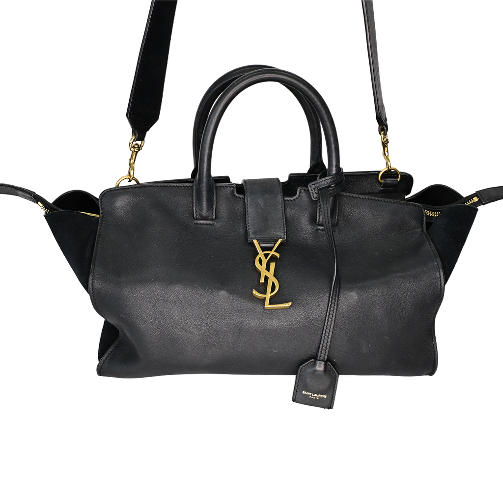 サンローラン ダウンタウンカバス YSL ベイビー ブラック グレインカー 2WAYショルダー 21308 トートバッグ