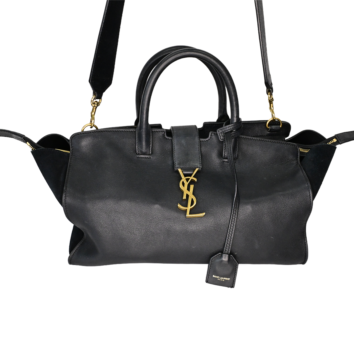 サンローラン ダウンタウンカバス YSL ベイビー ブラック グレインカー 2WAYショルダー 21308 トートバッグ