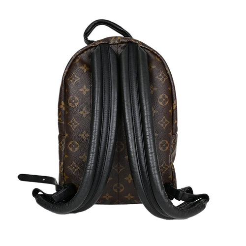 LOUIS VUITTON バックパック・リュック パームスプリングス ブラウン ブラック モノグラムキャンバス レザー
