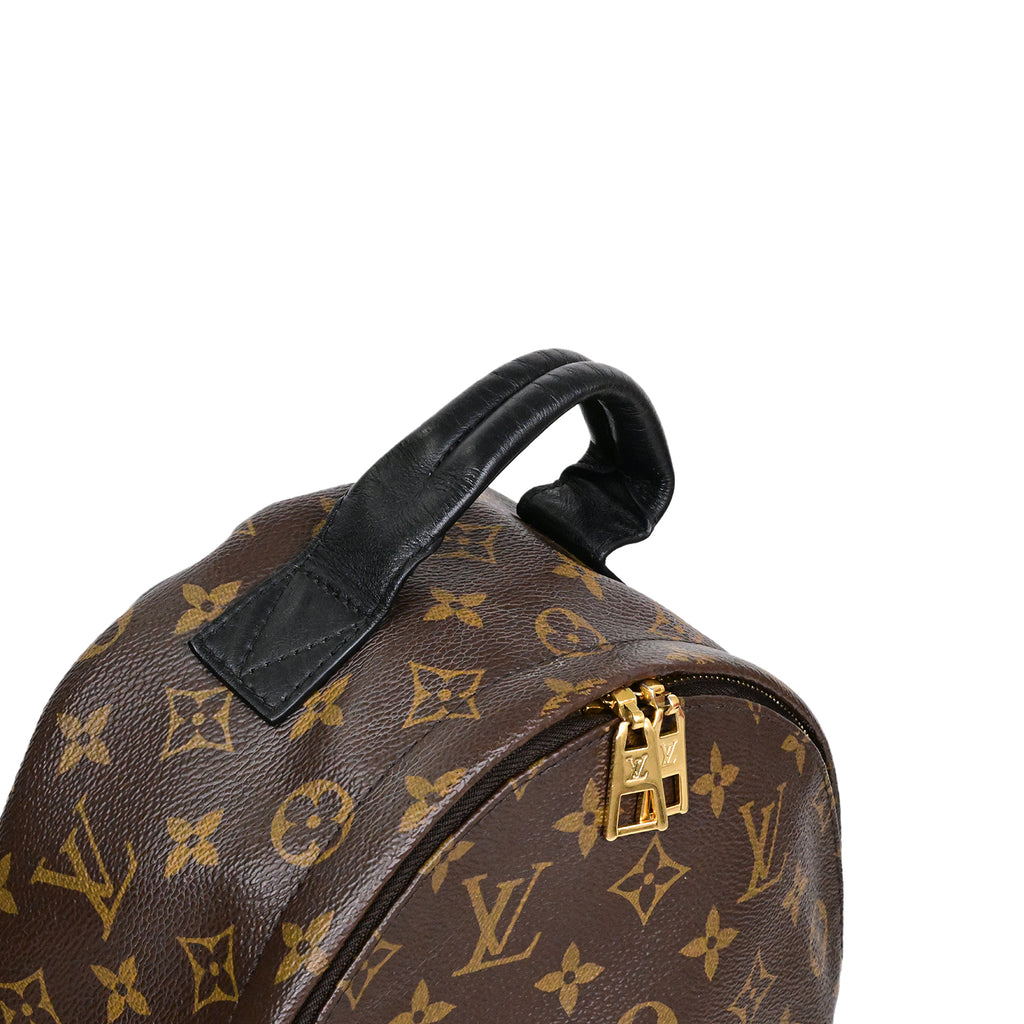 LOUIS VUITTON バックパック・リュック パームスプリングス ブラウン ブラック モノグラムキャンバス レザー